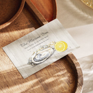 Oyster Roast Seafood Nautical Food Service Business Card