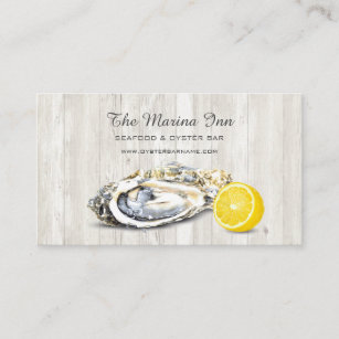 Oyster Roast Seafood Nautical Food Service Business Card