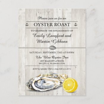 Oyster Roast Seafood Nautical Party Invitation by starstreamdesign at Zazzle
