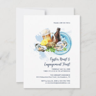 Oyster Roast Wedding Engagement Seafood Party Invitation