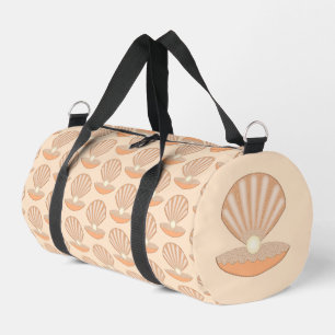Oyster shell and Pearl Gender Neutral Diaper Bag