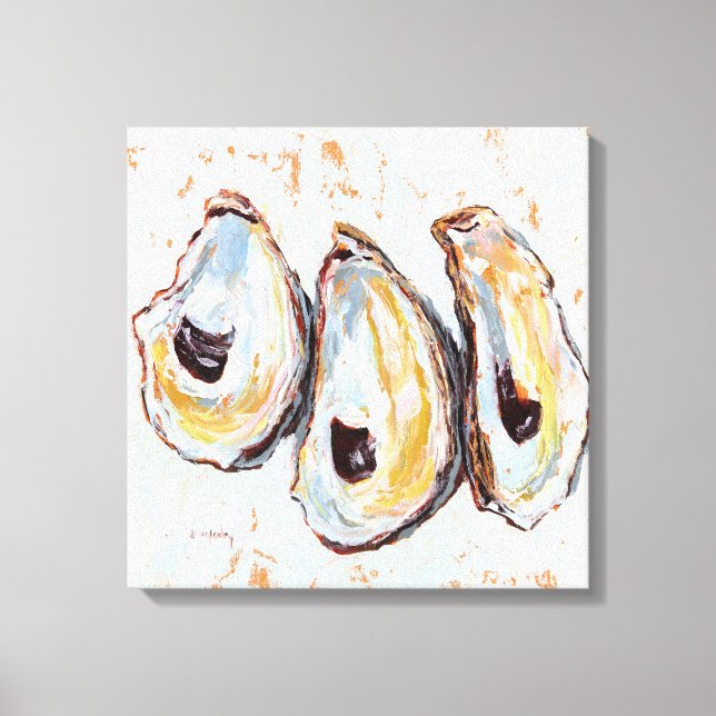 Oyster shells canvas print (Front)