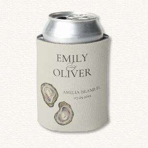 Oyster Shells Wedding Can Cooler