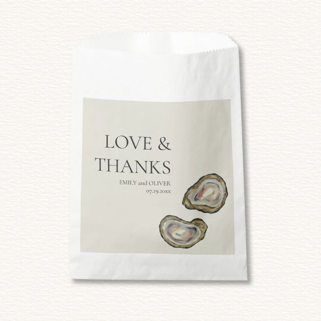 Oyster Shells Wedding  Favor Bag (Creator Uploaded)