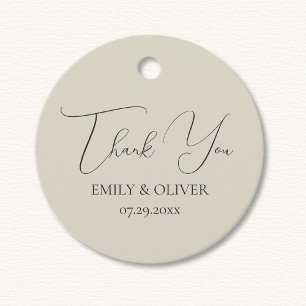 Oyster Shells Wedding Favor Tags