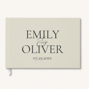 Oyster Shells Wedding  Foil Guest Book