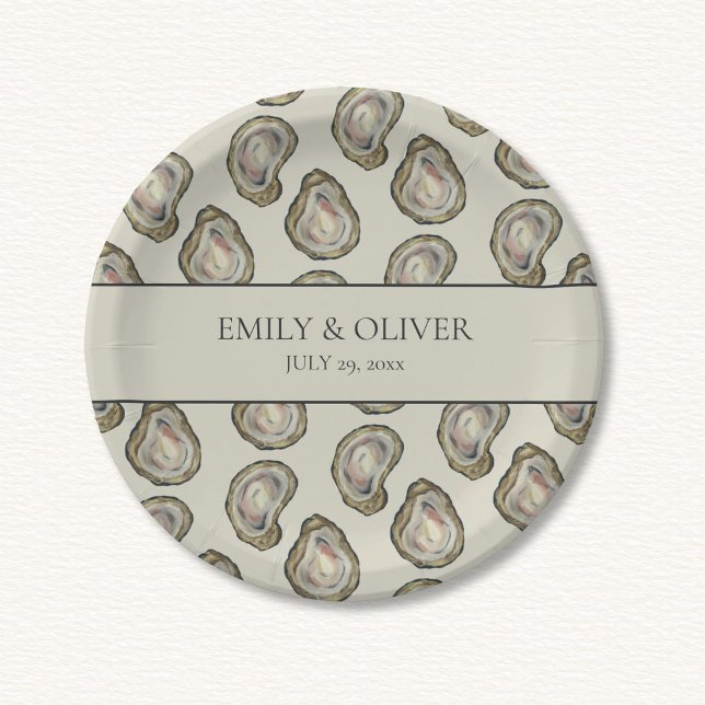 Oyster Shells Wedding  Paper Plates (Creator Uploaded)