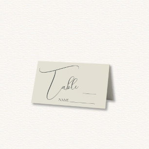 Oyster Shells Wedding Place Card
