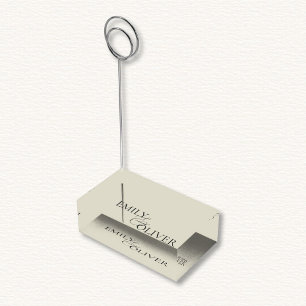 Oyster Shells Wedding Place Card Holder