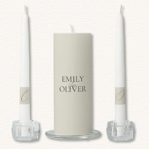 Oyster Shells Wedding  Unity Candle Set