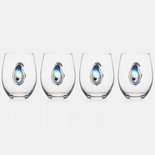 Oyster Stemless Wine Glass _ 4 set