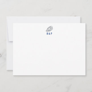 Oyster Thank You Note Card