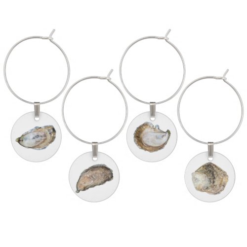 Oyster Wine Charms _ Set of 4