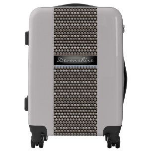 Oystercer Modern Pattern Elegant Monogram Luggage