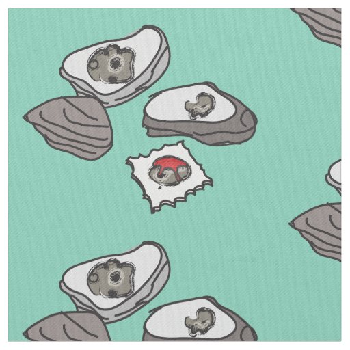 Oysters and Saltines Fabric