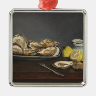 Oysters (by Edouard Manet) Metal Ornament