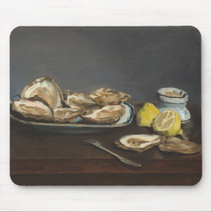 Oysters (by Edouard Manet) Mouse Pad