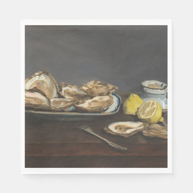 Oysters (by Edouard Manet) Napkins (Front)