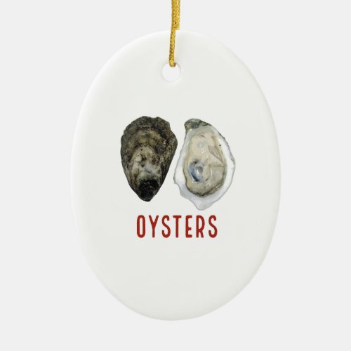OYSTERS CERAMIC ORNAMENT