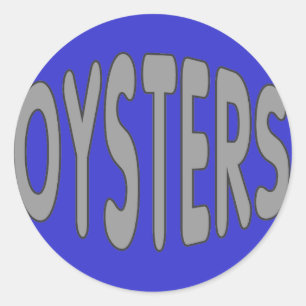 Oysters Classic Round Sticker