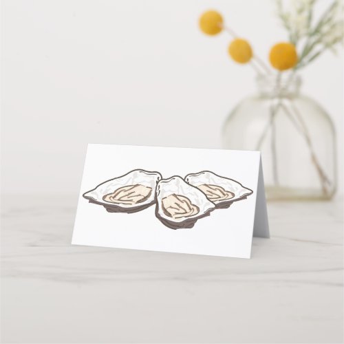 Oysters Place Card