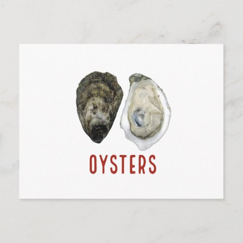 OYSTERS POSTCARD