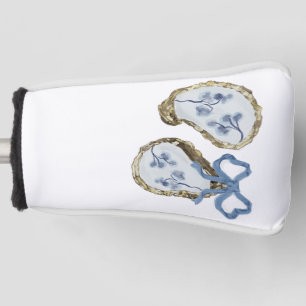 Oysters With Blue Bow Golf Head Cover