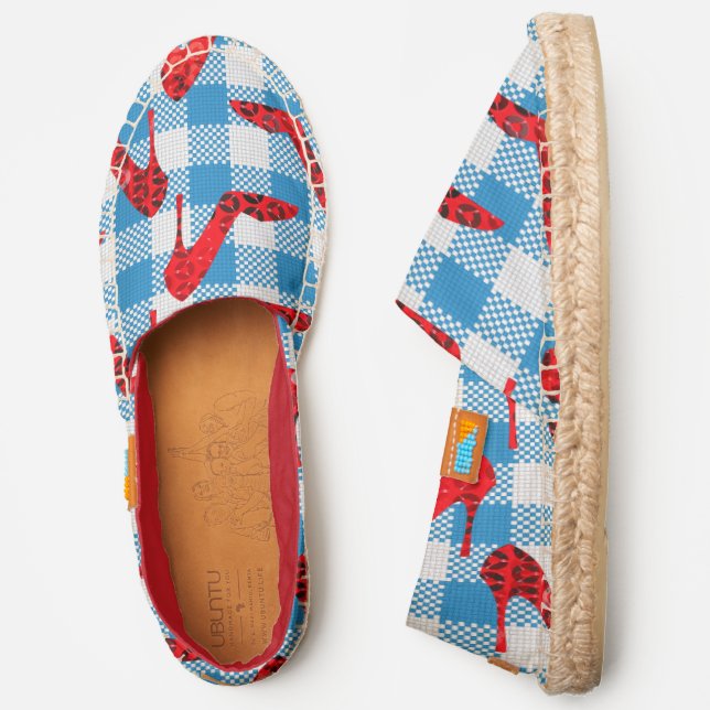 oz blue gingham ruby slippers espadrilles (Side)