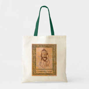 Oz Cowardly Lion tote bag