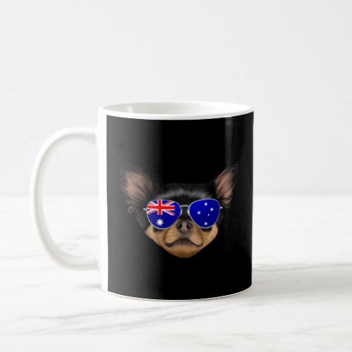 OZ Flag Black Chihuahua Dog Australia Pocket  Coffee Mug
