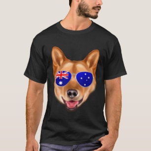 OZ Flag Finnish Spitz Dog Australia Pocket T-Shirt