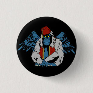 Oz Flying Monkey Button
