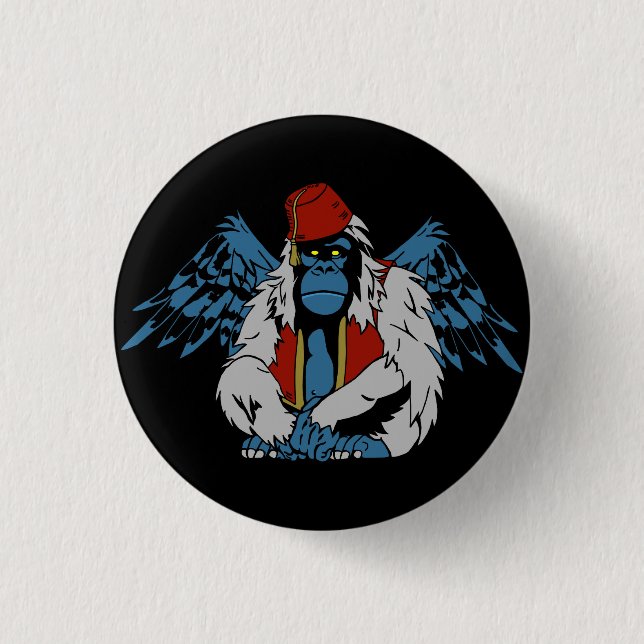 Oz Flying Monkey Button (Front)