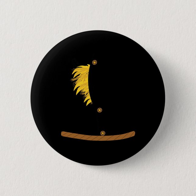 Oz Halloween Scarecrow Costume Art-fun Wizard Of O Button (Front)