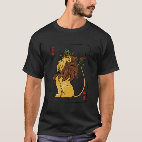 Oz Lion Card King Of The Jungle Wizard Of Oz Cowar T_Shirt