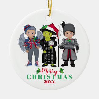 Oz Merry Christmas Team Wicked Ceramic Ornament