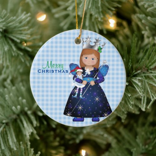 Oz_Some Merry Christmas Glinda the Good Witch Ceramic Ornament