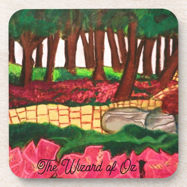 OZ THE YELLOW BRICK ROAD   BEVERAGE COASTER (Front)