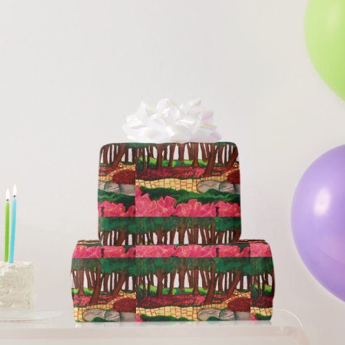 OZ THE YELLOW BRICK ROAD  WRAPPING PAPER