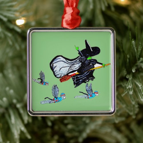 OZ WICKED WITCH METAL ORNAMENT