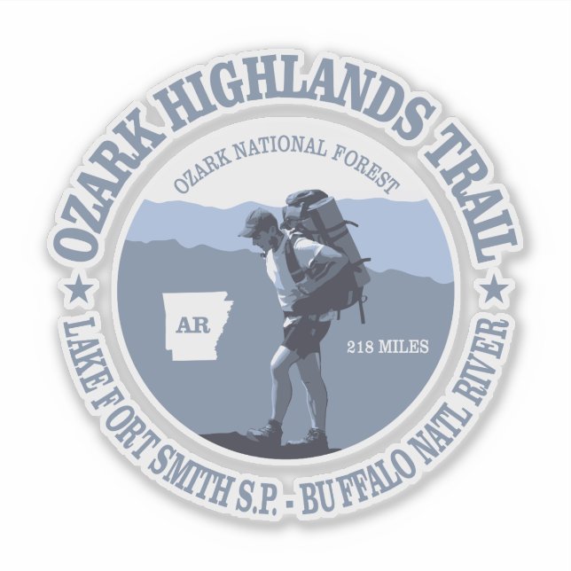 Ozark Highlands Trail (BG) Sticker (Front)