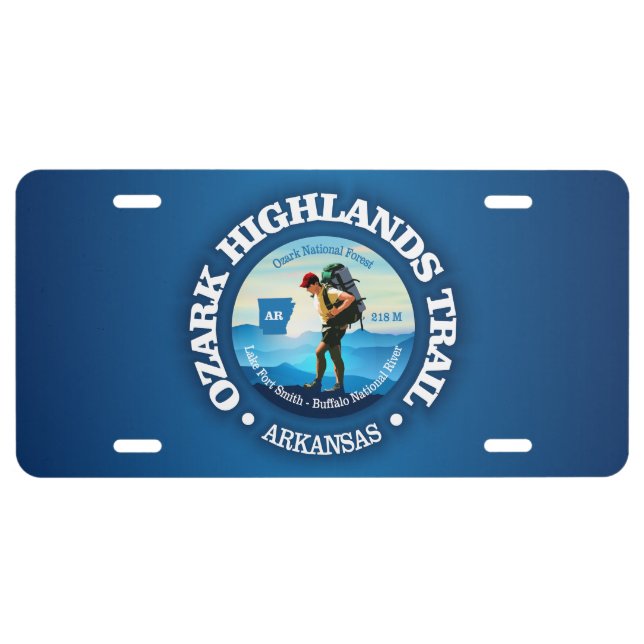 Ozark Highlands Trail (C) License Plate (Front)