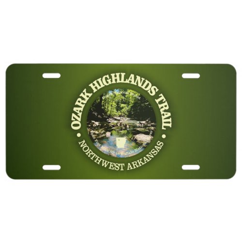 Ozark Highlands Trail rd License Plate