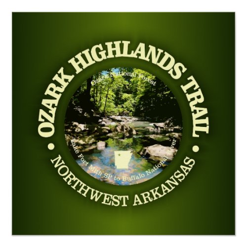 Ozark Highlands Trail rd Poster