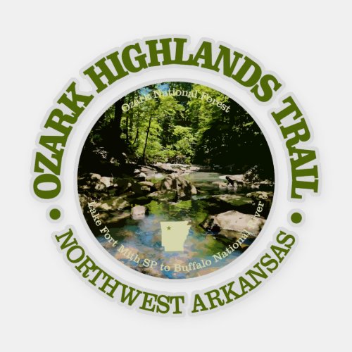 Ozark Highlands Trail rd Sticker