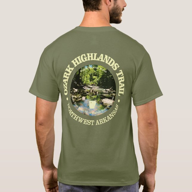 Ozark Highlands Trail (rd) T-Shirt (Back)