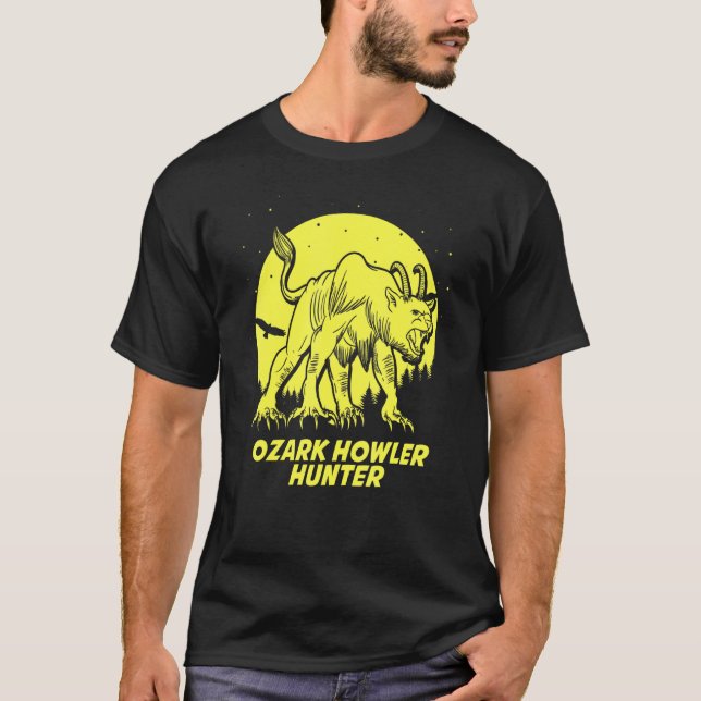 Ozark Howler Hide Seek Hunter Champion Cryptid T-Shirt (Front)
