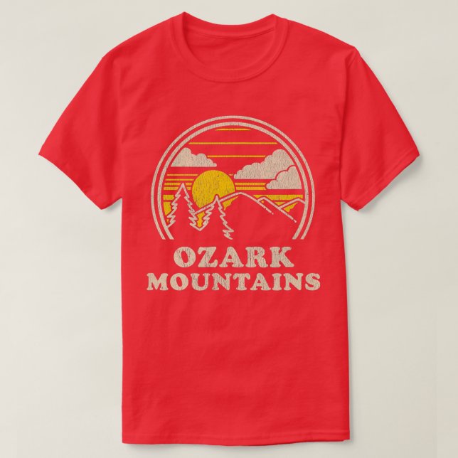 Ozark Mountains Arkansas AR  Vintage Hiking Mounta T-Shirt (Design Front)