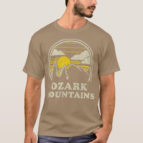 Ozark Mountains Arkansas AR  Vintage Hiking T_Shirt