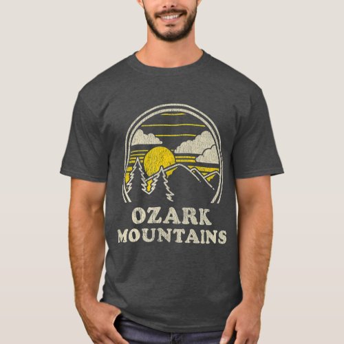 Ozark Mountains Arkansas AR  Vintage Hiking T_Shirt